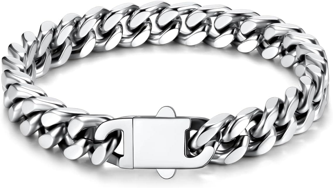 WFYOU 3-Piece Stainless Steel Bracelets for Men